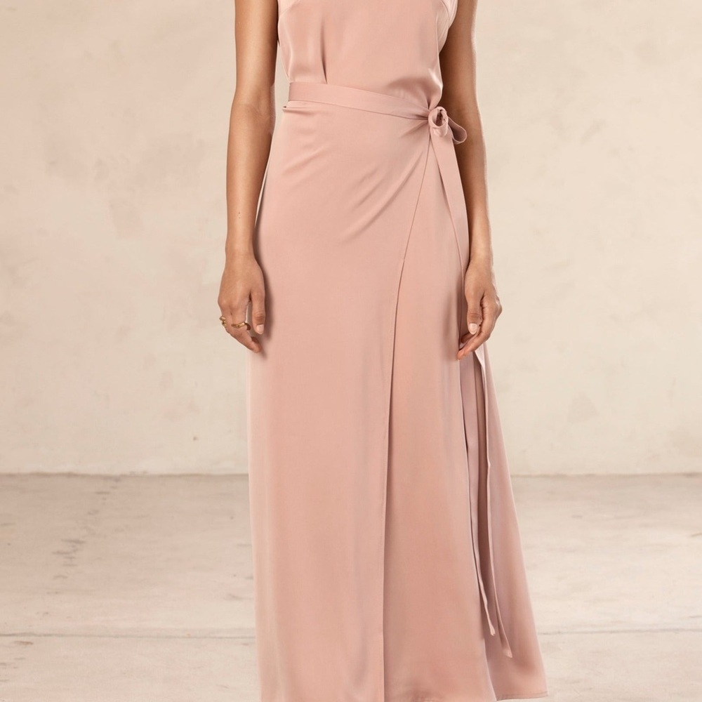 Open Abaya with Sleeveless Maxi Dress & Skirt Set - Picture 5 of 5